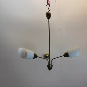 Retro tříramenný Lustr