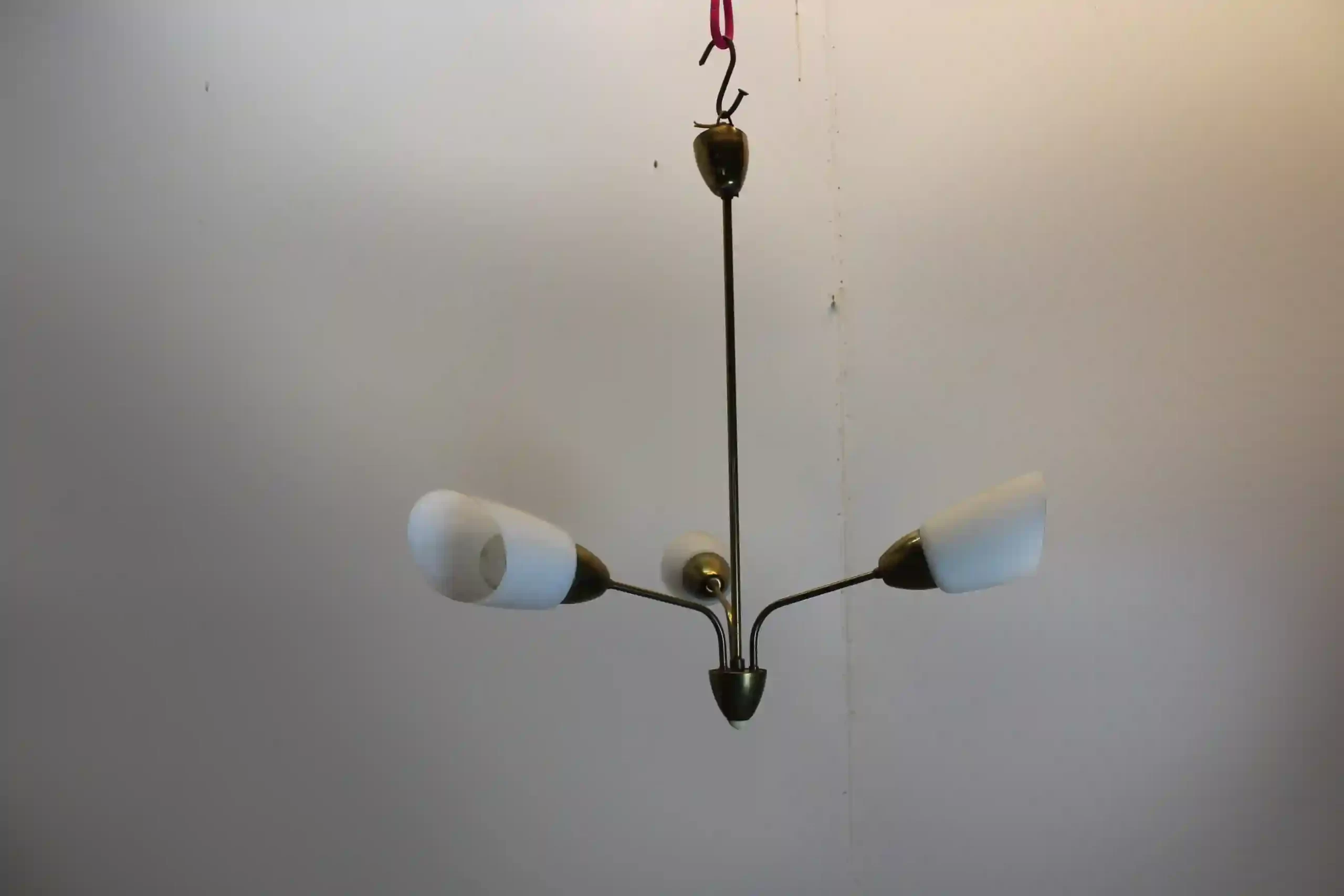 Retro tříramenný Lustr