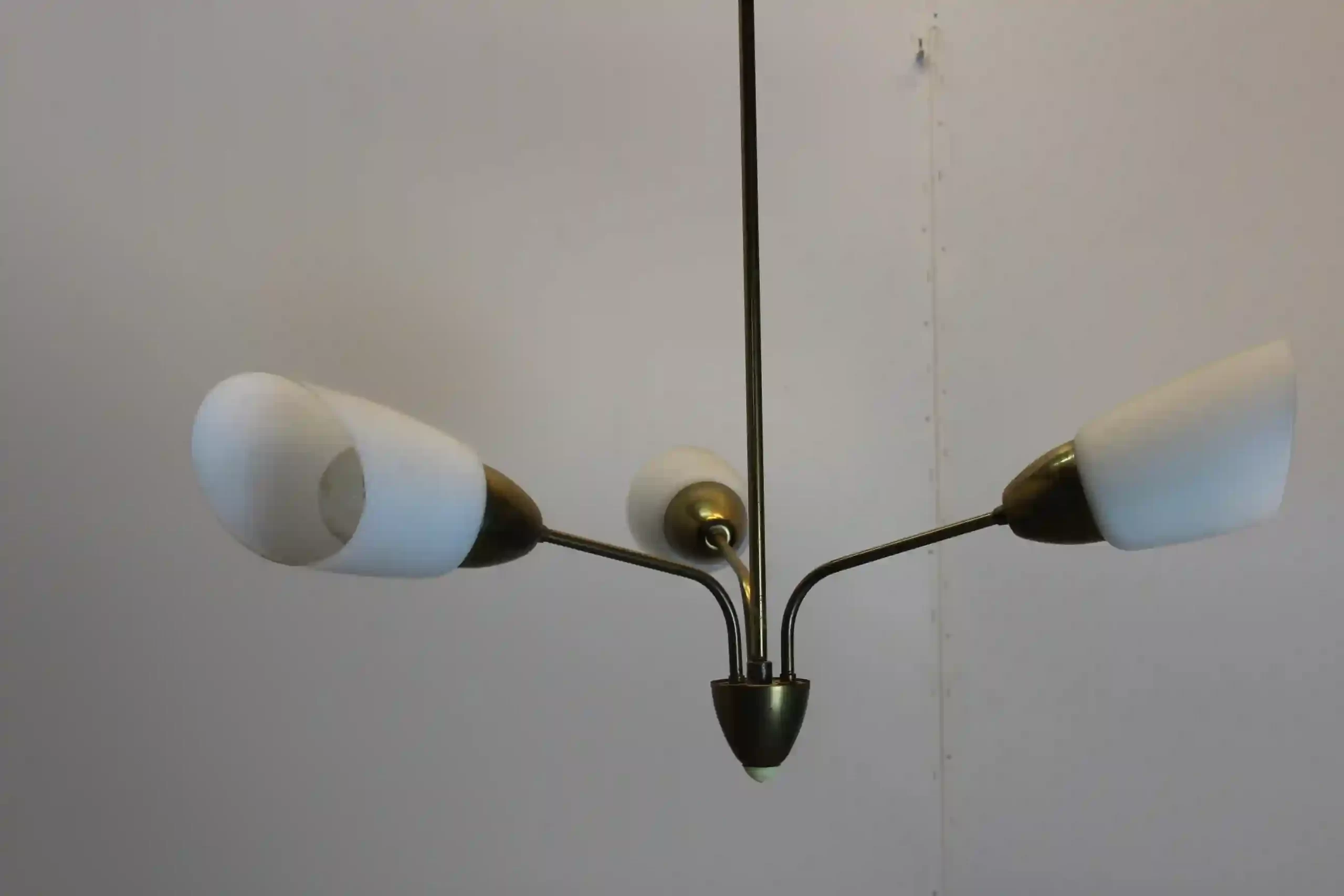 Retro tříramenný lustr - Lustr ve stylu Bruselského designu