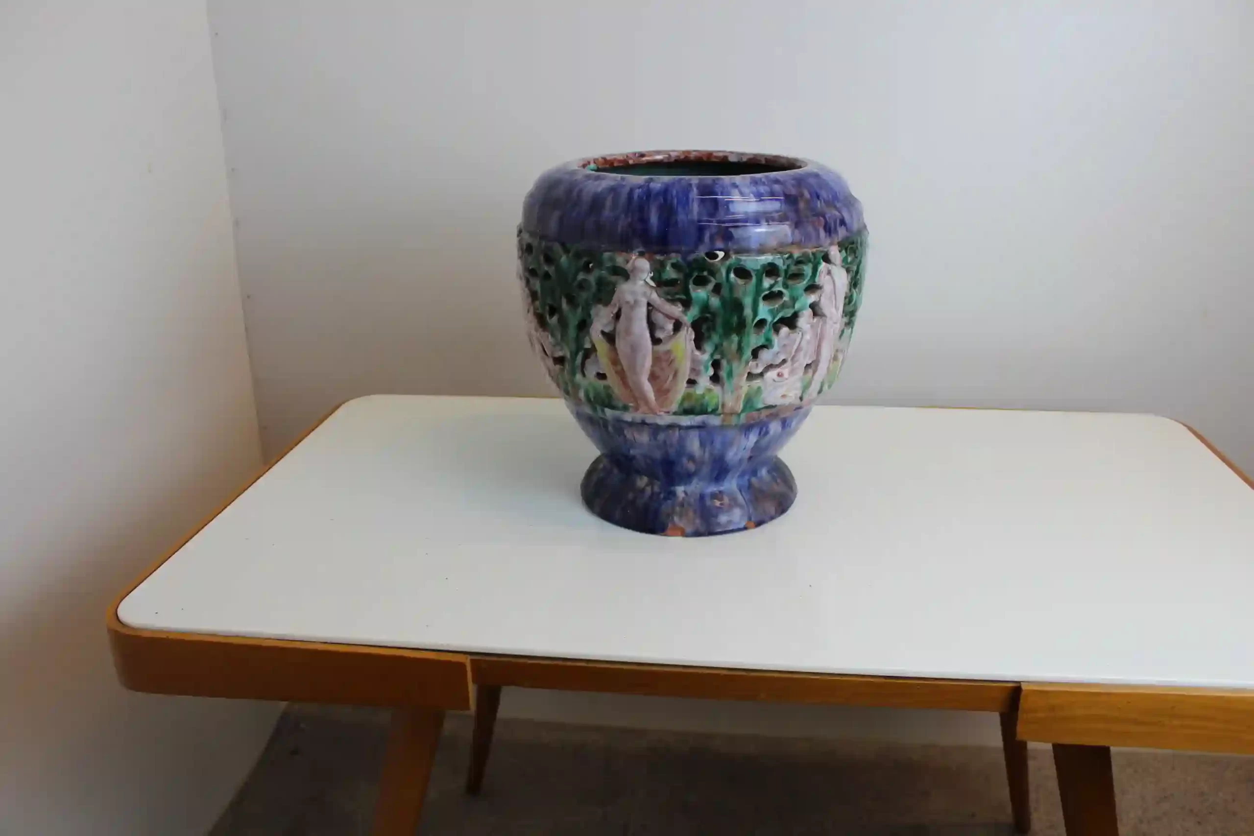 Velký keramický květináč - žardiniéra